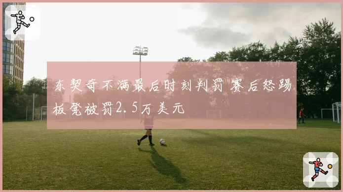 东契奇不满最后时刻判罚 赛后怒踢板凳被罚2.5万美元
