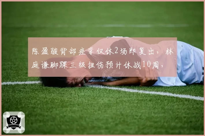 陈盈骏背部痉挛仅休2场即复出，林庭谦脚踝三级扭伤预计休战10周，台湾后卫伤病严重程度反差明显